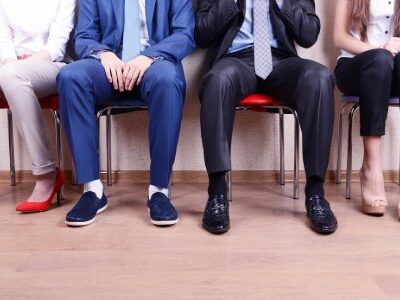 Group of people waiting for a job interview