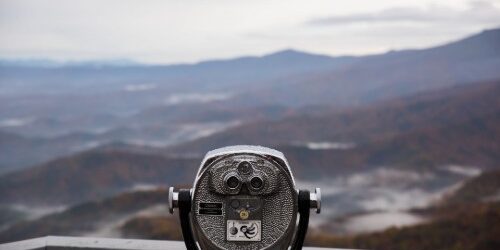 Binoculars used for a job search